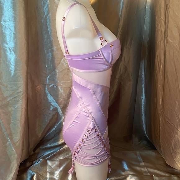 Honey Birdette Jerry Lilac Dress - Picture 4 of 11